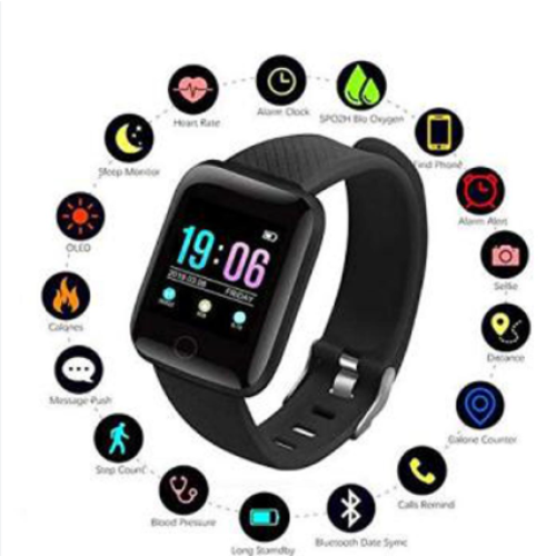 New D116 Plus Smart watch Bracelets Fitness Heart rate blood pressure oximeter step exercise