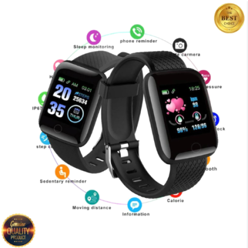 New D116 Plus Smart watch Bracelets Fitness Heart rate blood pressure oximeter step exercise